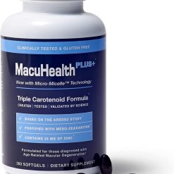 MacuHealth Plus+ Eye Vitamins Supplement for Adults (90 Days Supply) AREDS2 Based Formula for AMD with Lutein, Zeaxanthin, and Meso-Zeaxanthin | Protect Against Macular Degeneration