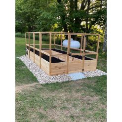 Alternative view of Outdoor Living Today 8 ft. x 16 ft. Cedar Garden in a Box with Deer Fencing RB816DFO