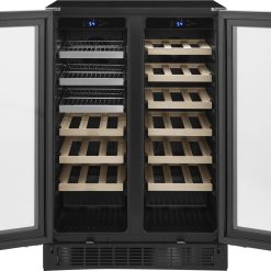 Alternative view of Insignia? – Dual Zone Wine and Beverage Cooler with Glass Doors – Stainless Steel