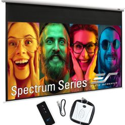 Elite Screens 150 Spectrum Electric Motorized Projector Screen Diag 16:9, 4K/8K Ready Drop Down