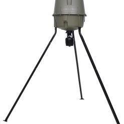 Moultrie 30 Gallon Spin Cast Deer Feeder Tripod 200 Pound Capacity Molded Plastic Tools-Free Assembly