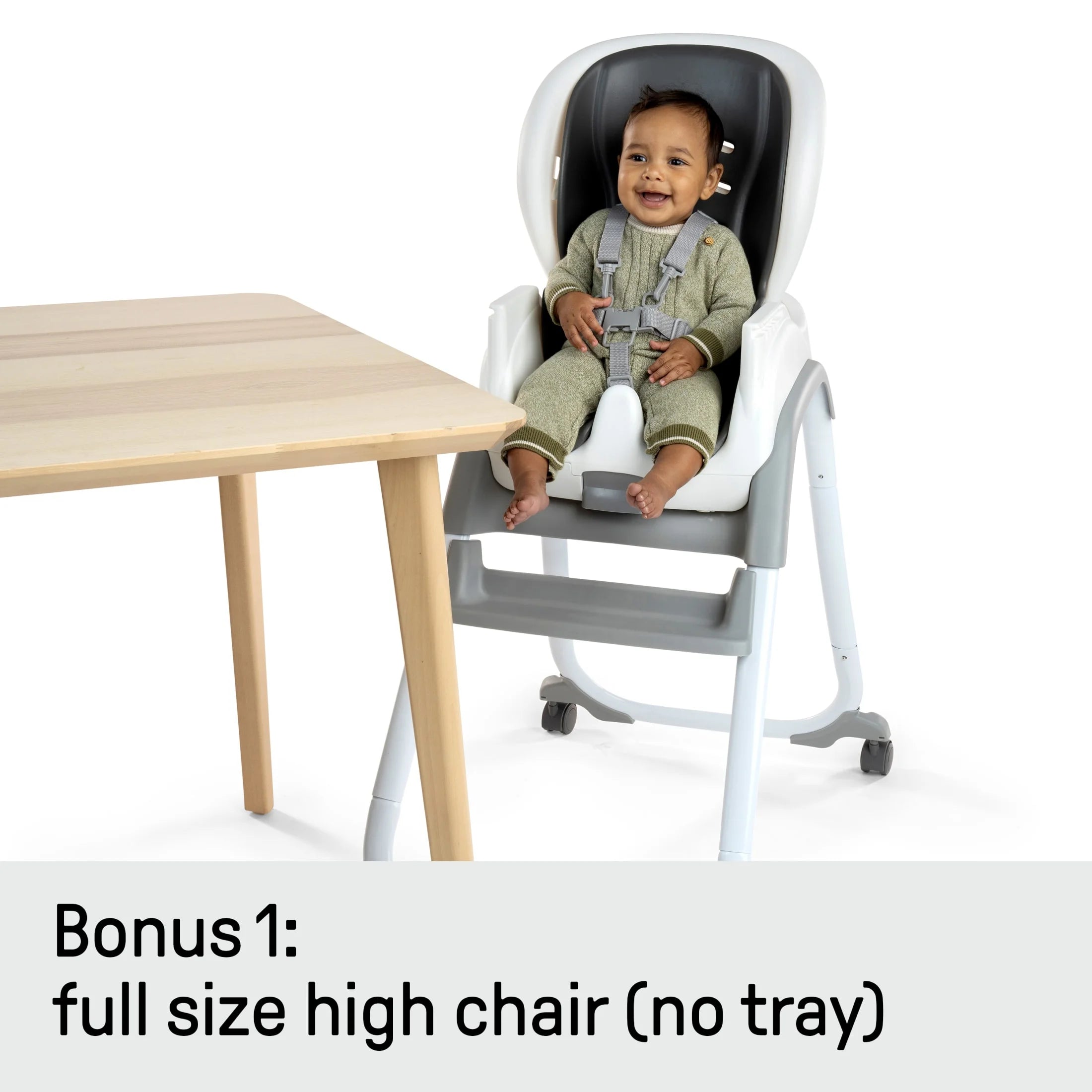 Ingenuity SmartClean Trio Elite 3-in-1 Convertible High Chair, Toddler Chair, and Booster Seat, For Ages 6 Months and Up, Unisex – Slate - Image 11