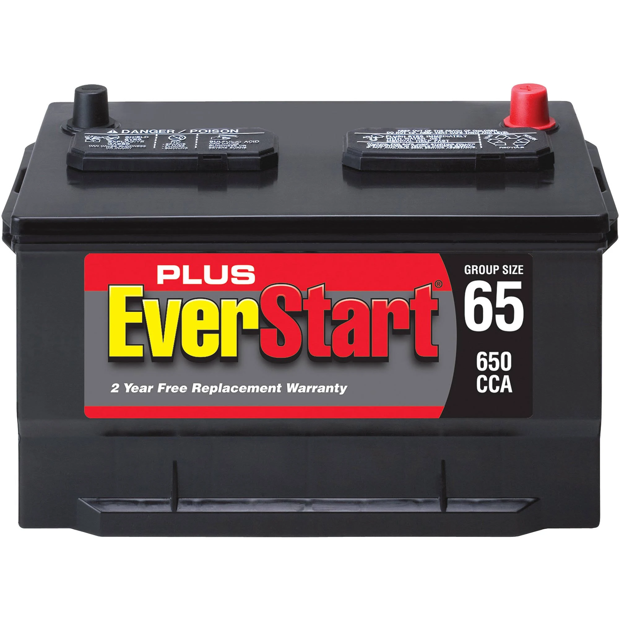 Everstart Plus Lead Acid Automotive Battery Group 65