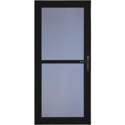 Larson Tradewinds 36-in x 81-in Black Full-view Aluminum Storm Door | 1460405257S