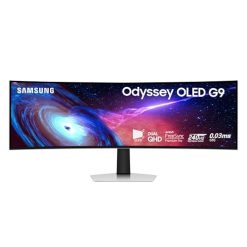Samsung 49 Odyssey OLED (G93SC) Series Curved Gaming Monitor w QD-OLED, 240Hz, 0.03ms, DQHD, G-Sync Compatible, AMD FreeSync Premium Pro,Height Adjustable Stand,3 Yr Warranty,LS49CG932SNXZA