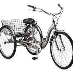 Schwinn Meridian Adult Tricycle with 26-Inch Wheels in Dark Silver