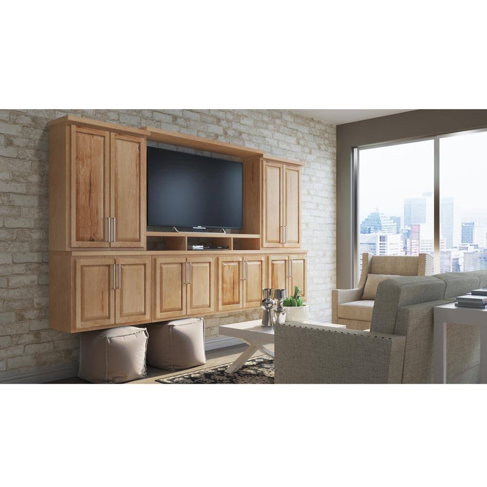 Hampton Bay 0.5x84x24 in. Refrigerator End Panel Kit in Natural Hickory KAREP-NHK - Image 4