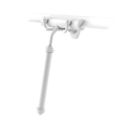 Alternative view of Allied Brass Shower Squeegee with Smooth Handle – Antique Bronze