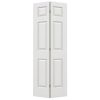 JELD-WEN 18 in. x 80 in. Colonist Primed Textured Molded Composite MDF Closet Bi-Fold Door 5527