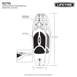 Alternative view of Lifetime Horizon 100 Stand-Up Paddleboard (Paddle Included)