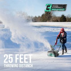 Alternative view of Litheli Cordless Snow Blower 2x20V 20 Inch Snow Thrower with Brushless Motor Electric Snow Remove Machine
