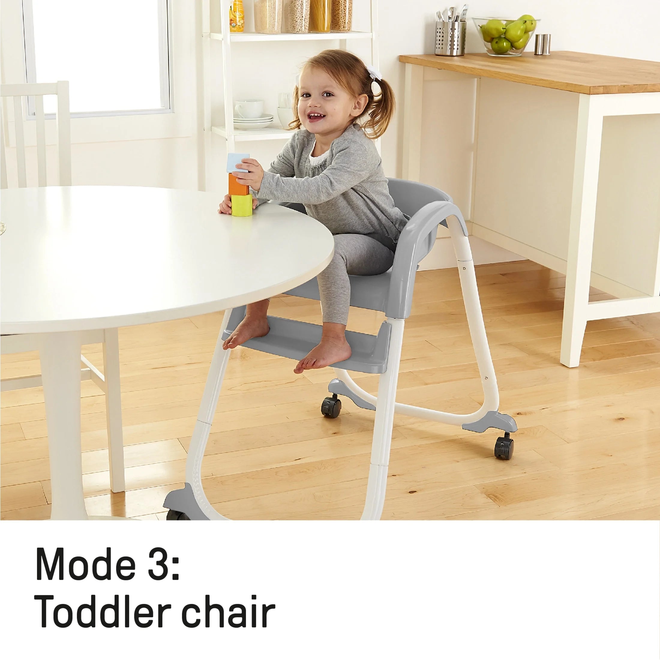 Ingenuity SmartClean Trio Elite 3-in-1 Convertible High Chair, Toddler Chair, and Booster Seat, For Ages 6 Months and Up, Unisex – Slate - Image 5