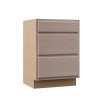 Hampton Bay Hampton Assembled 24×34.5×24 in. Drawer Base Kitchen Cabinet in Unfinished Beech 2024 Best Sellers