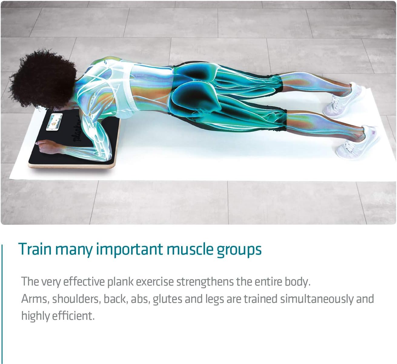 Plankpad PRO – Plank Board Core Trainer & Full Body Fitness while Playing Games & Workouts on iOS/Android App – Balance Board, Exercise Equipment - Image 4