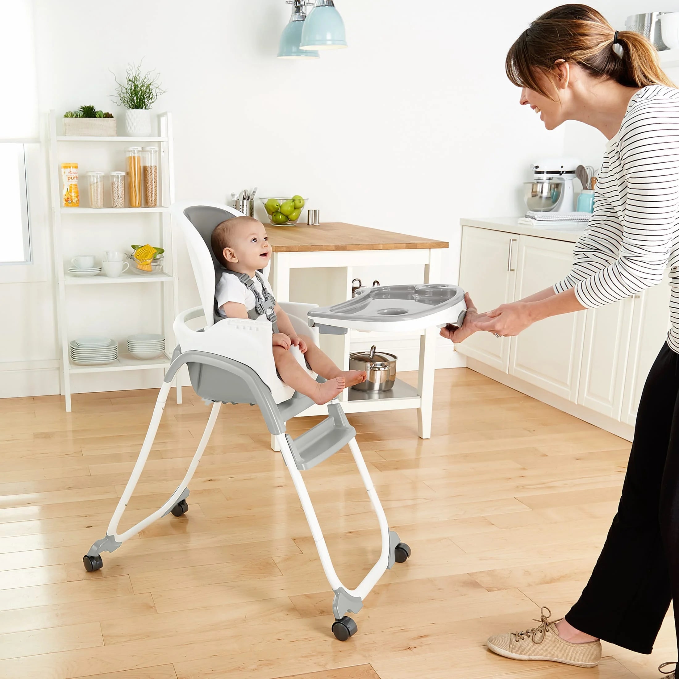 Ingenuity SmartClean Trio Elite 3-in-1 Convertible High Chair, Toddler Chair, and Booster Seat, For Ages 6 Months and Up, Unisex – Slate - Image 7
