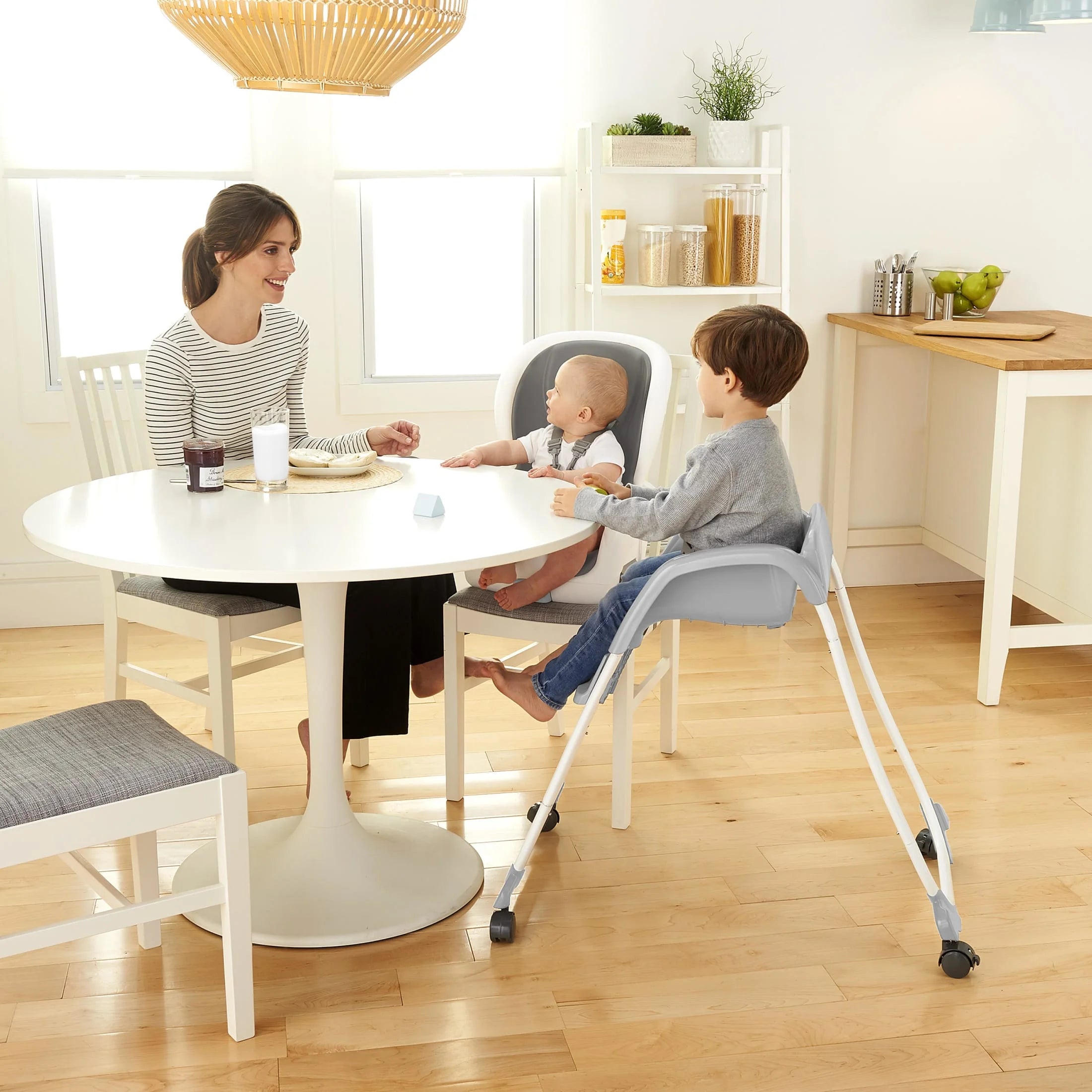 Ingenuity SmartClean Trio Elite 3-in-1 Convertible High Chair, Toddler Chair, and Booster Seat, For Ages 6 Months and Up, Unisex – Slate - Image 6
