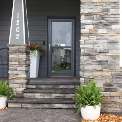 Alternative view of Larson Tradewinds 36-in x 81-in Black Full-view Aluminum Storm Door | 1460405257S