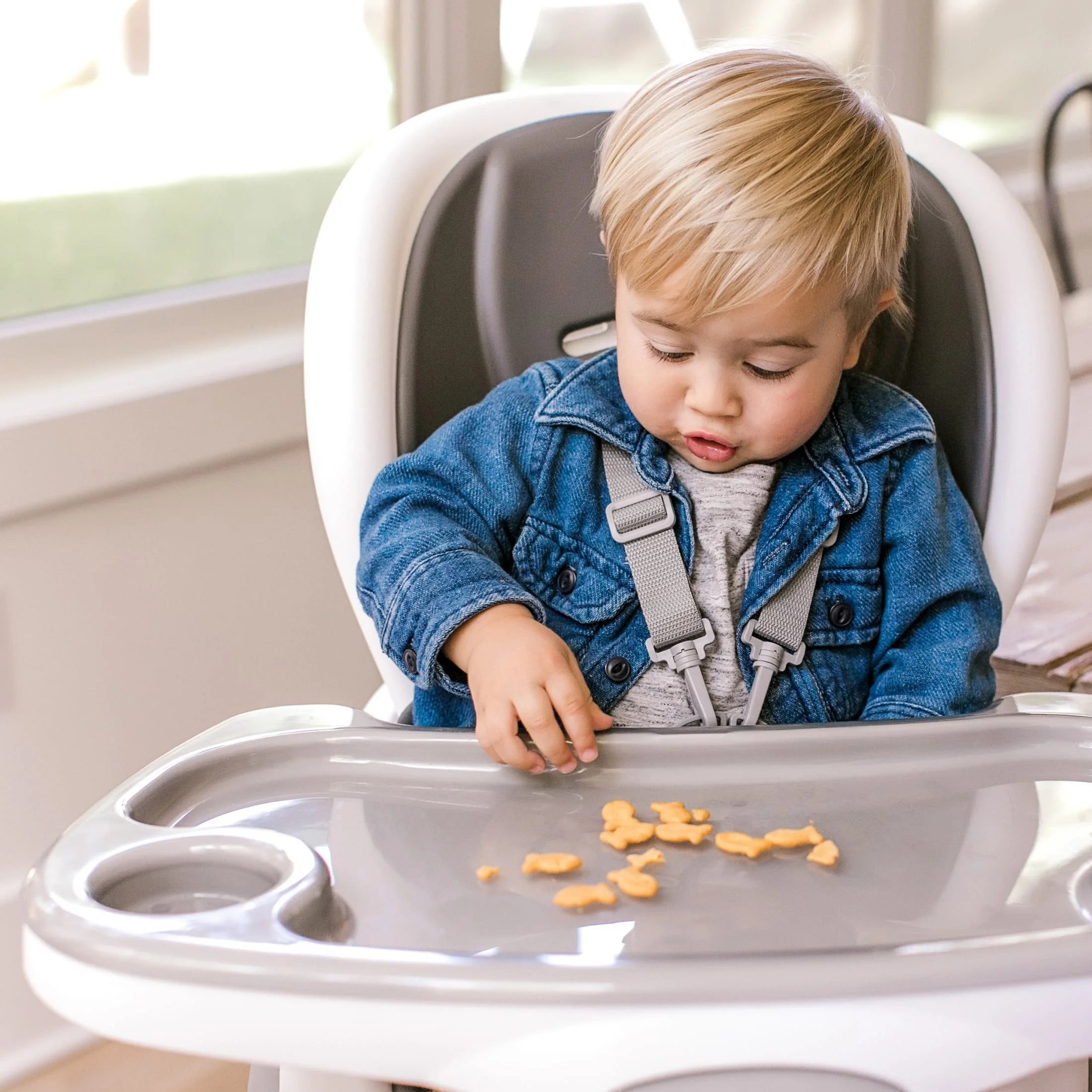 Ingenuity SmartClean Trio Elite 3-in-1 Convertible High Chair, Toddler Chair, and Booster Seat, For Ages 6 Months and Up, Unisex – Slate - Image 8