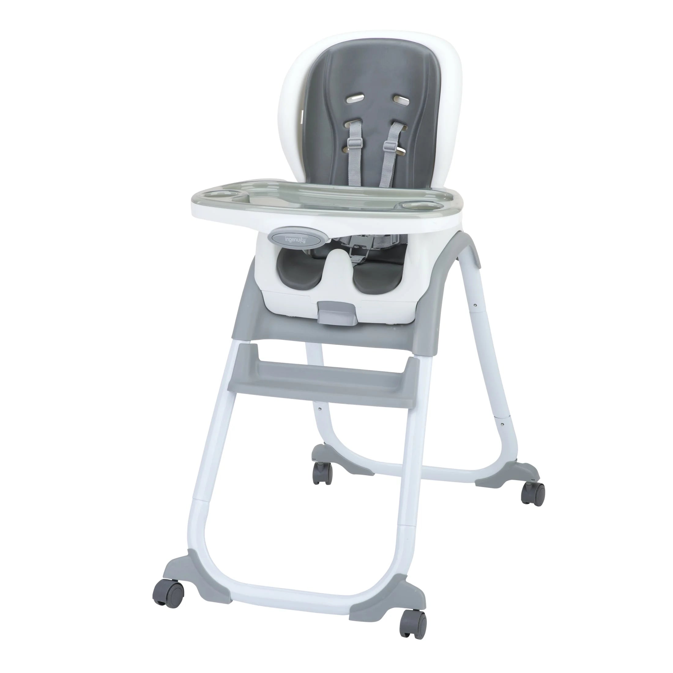 Ingenuity SmartClean Trio Elite 3-in-1 Convertible High Chair, Toddler Chair, and Booster Seat, For Ages 6 Months and Up, Unisex – Slate
