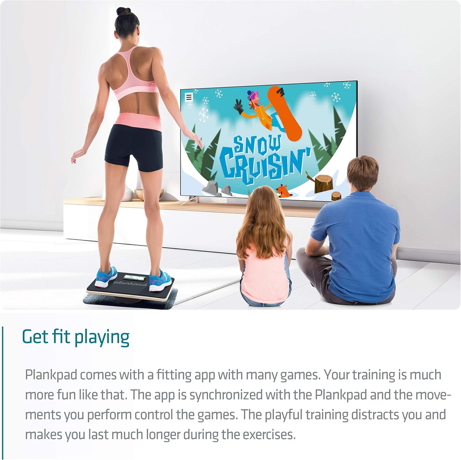 Plankpad PRO – Plank Board Core Trainer & Full Body Fitness while Playing Games & Workouts on iOS/Android App – Balance Board, Exercise Equipment - Image 7