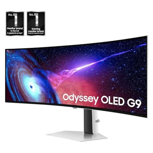 Samsung 49 Odyssey OLED (G93SC) Series Curved Gaming Monitor w QD-OLED, 240Hz, 0.03ms, DQHD, G-Sync Compatible, AMD FreeSync Premium Pro,Height Adjustable Stand,3 Yr Warranty,LS49CG932SNXZA - Image 2