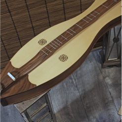 Alternative view of Roosebeck Grace Mountain Dulcimer 4-String Vaulted Spruce Knotwork – Walnut