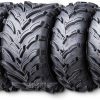 Set 4 Road Guider ATV/UTV Tires 22×7-11 Front & 22×10-9 Rear /6PR 20mm Deep Tread Honda Recon 250 Suzuki Ozark 250