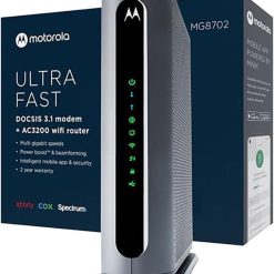 Alternative view of Motorola MG8725 Multi-Gig Cable Modem + Built in WiFi 6 Router | Approved for Comcast Xfinity Gigabit, Cox Gigablast, Spectrum | Plans Up to 6000 Mbps | DOCSIS 3.1 | AX6000 | Motosync App